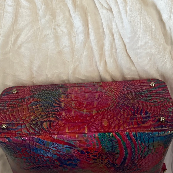 NWT Brahmin Large Duxbury Satchel Rainbow Fish Melbourne - Picture 4 of 4